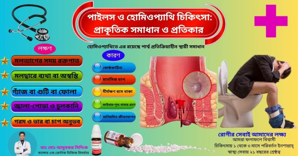 “পাইলস বা হেমোরয়েড হোমিওপ্যাথি চিকিৎসা”